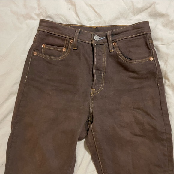Hand dyed brown Levi’s 501 - Picture 3 of 3